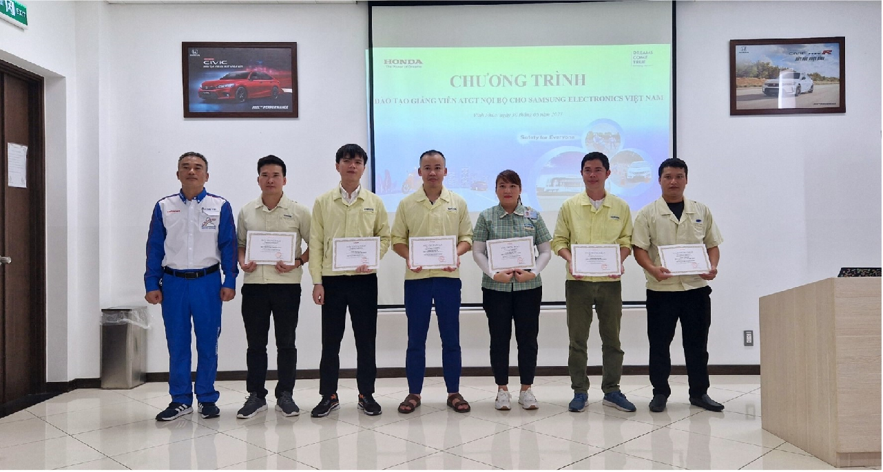 Honda Việt Nam triển khai chương trình Đào tạo giảng viên nội bộ An toàn giao thông cho các doanh nghiệp